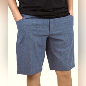 Straight Down Rebel Golf Shorts in Steel Blue size 32